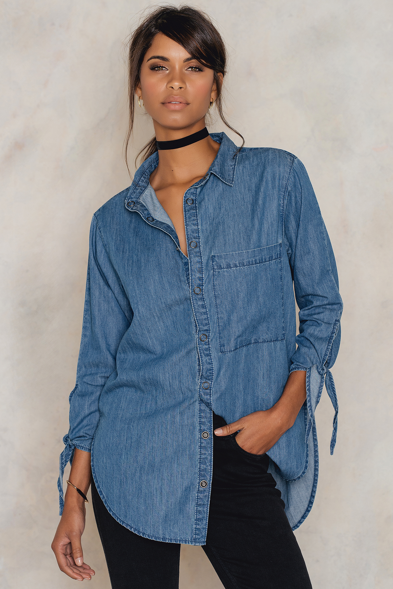 How-To Style: Side Knot Shirt & Denim Outfit - A Good Hue
